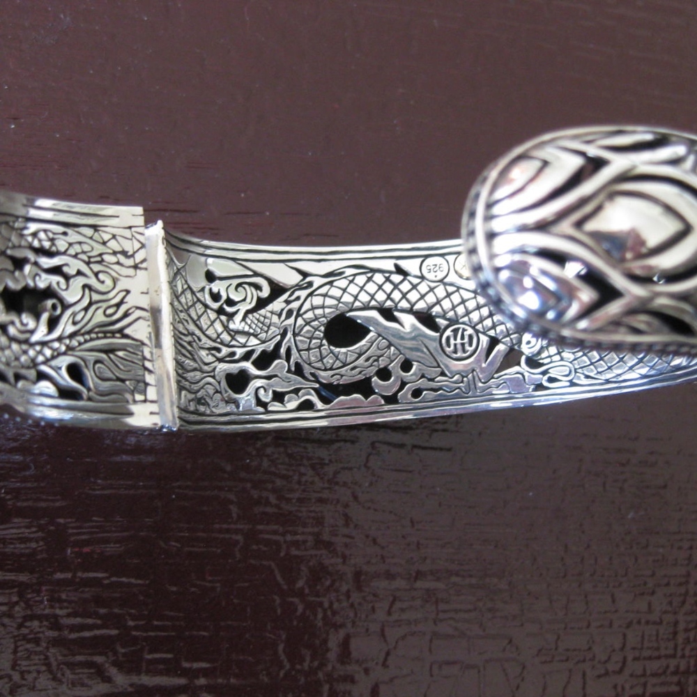 JOHN HARDY silver-gold-lacquer kick cuff bracelet - Picture 3 of 5